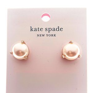 Kate Spade blush rise and shine pearl earrings